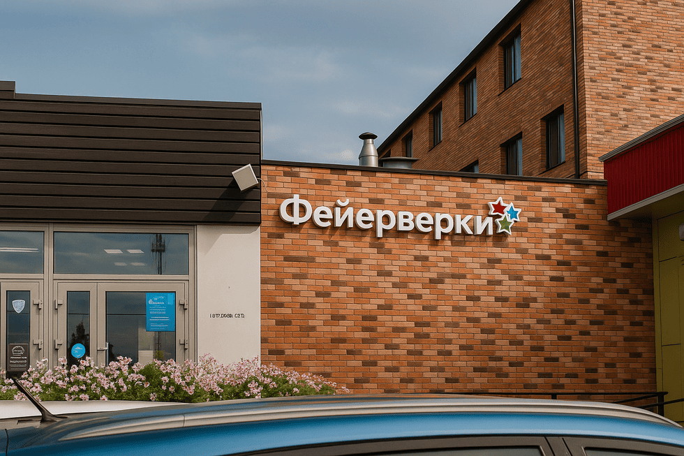 Кейс: вывеска для магазина «Фейерверки»